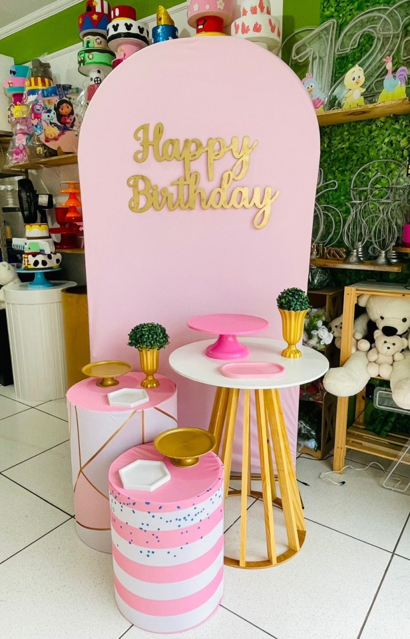 Kit Luxo-  Rosa - karoline pedroso festas