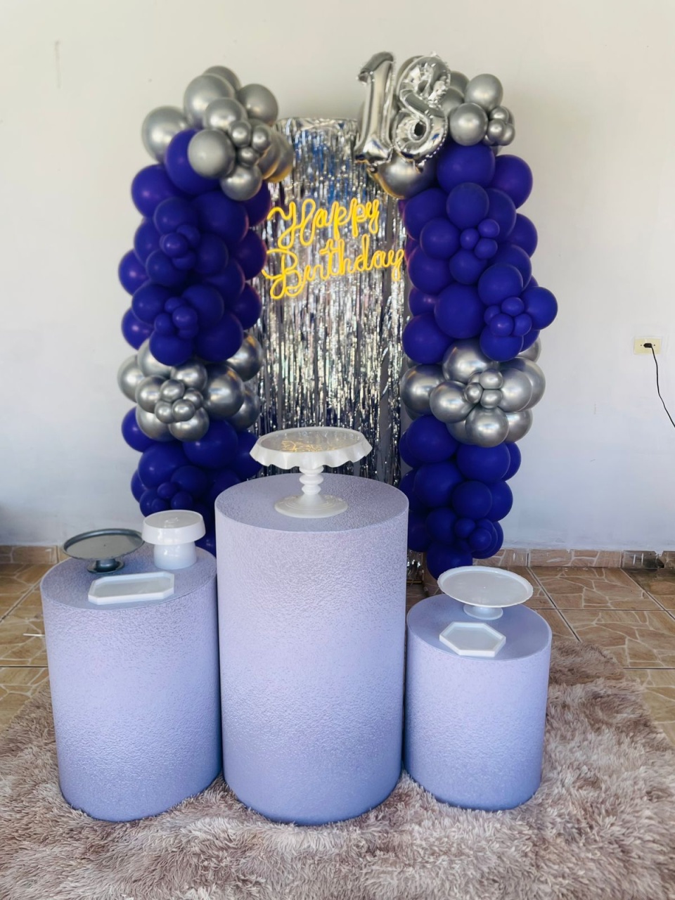 Decoração - Adulto Roxo - karoline pedroso festas