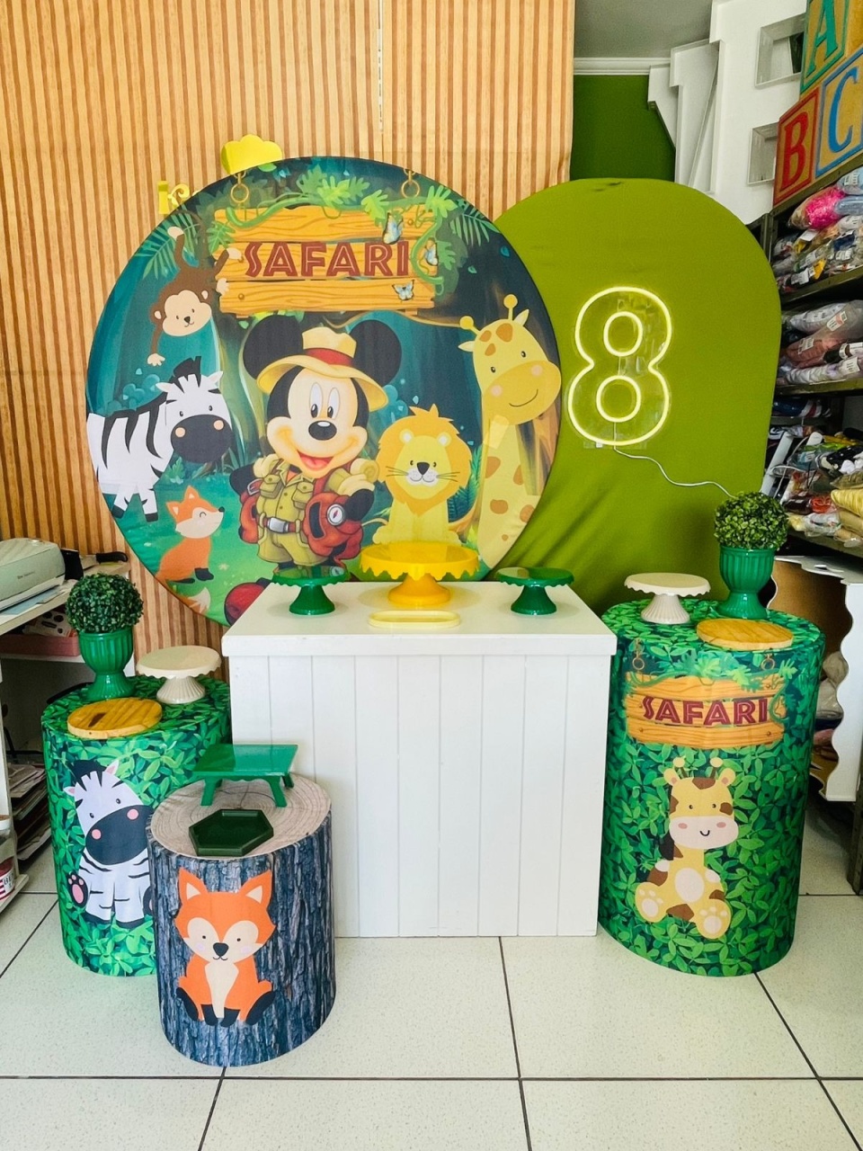 Kit Completo - Mickey Safari    - karoline pedroso festas