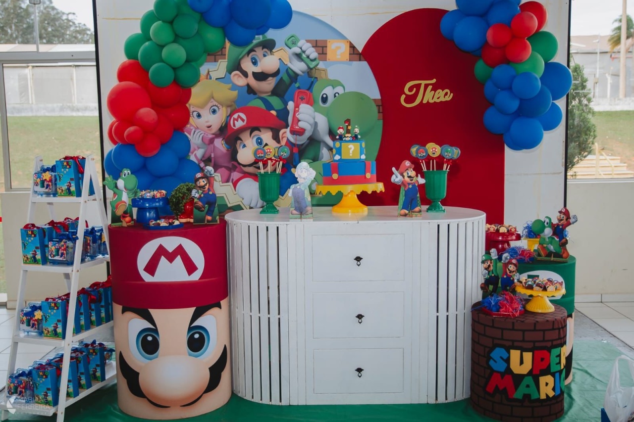 Decoração Mario Bross 2 - karoline pedroso festas