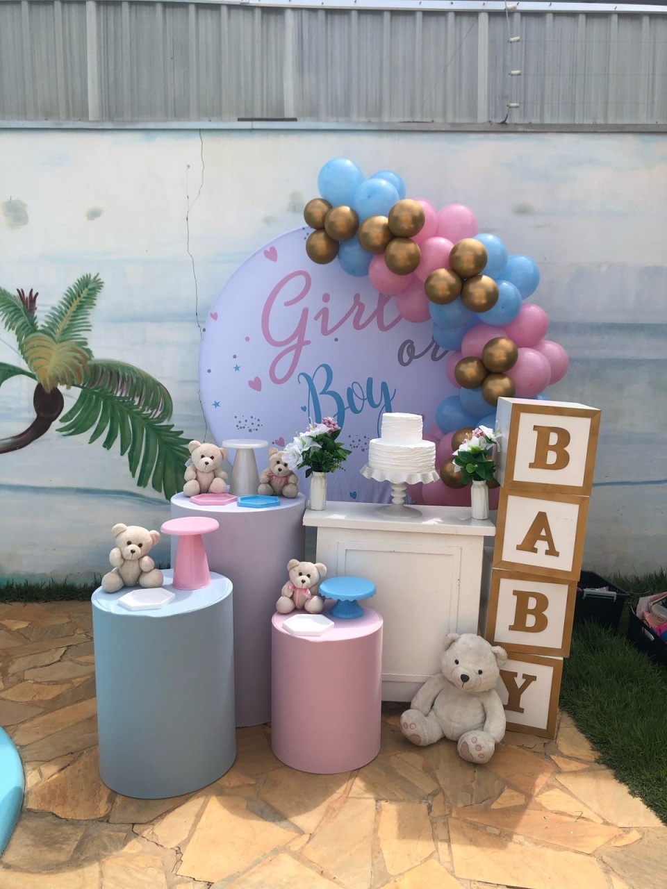 Decoração Chá Revelação 2 - karoline pedroso festas