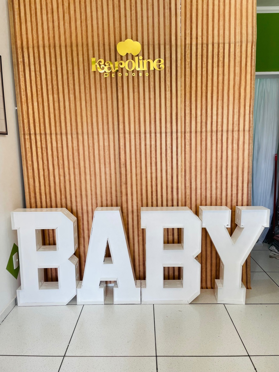 Letreiro 80Cm Baby - karoline pedroso festas
