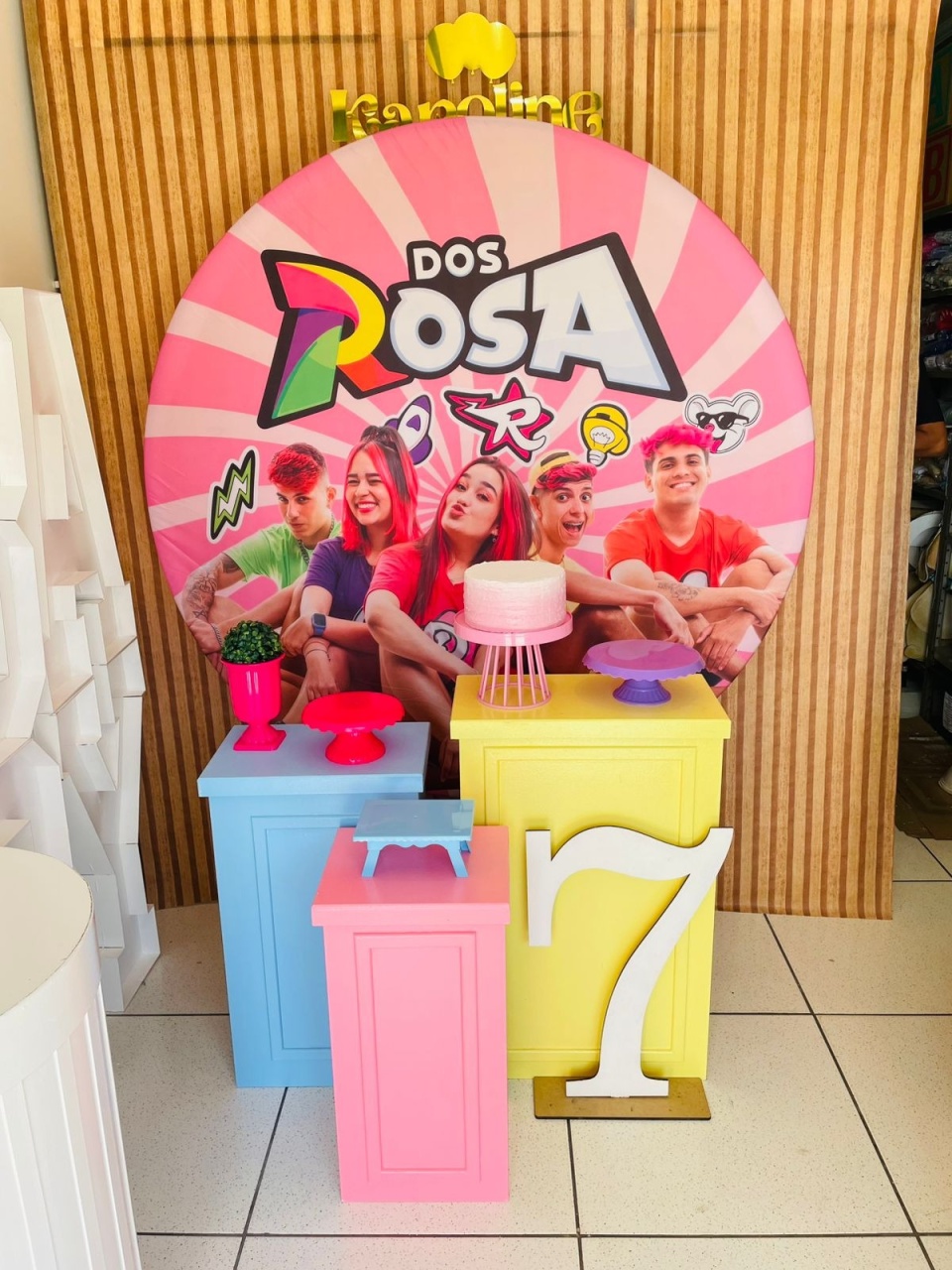 Kit Personalizado - dos Rosa  - karoline pedroso festas