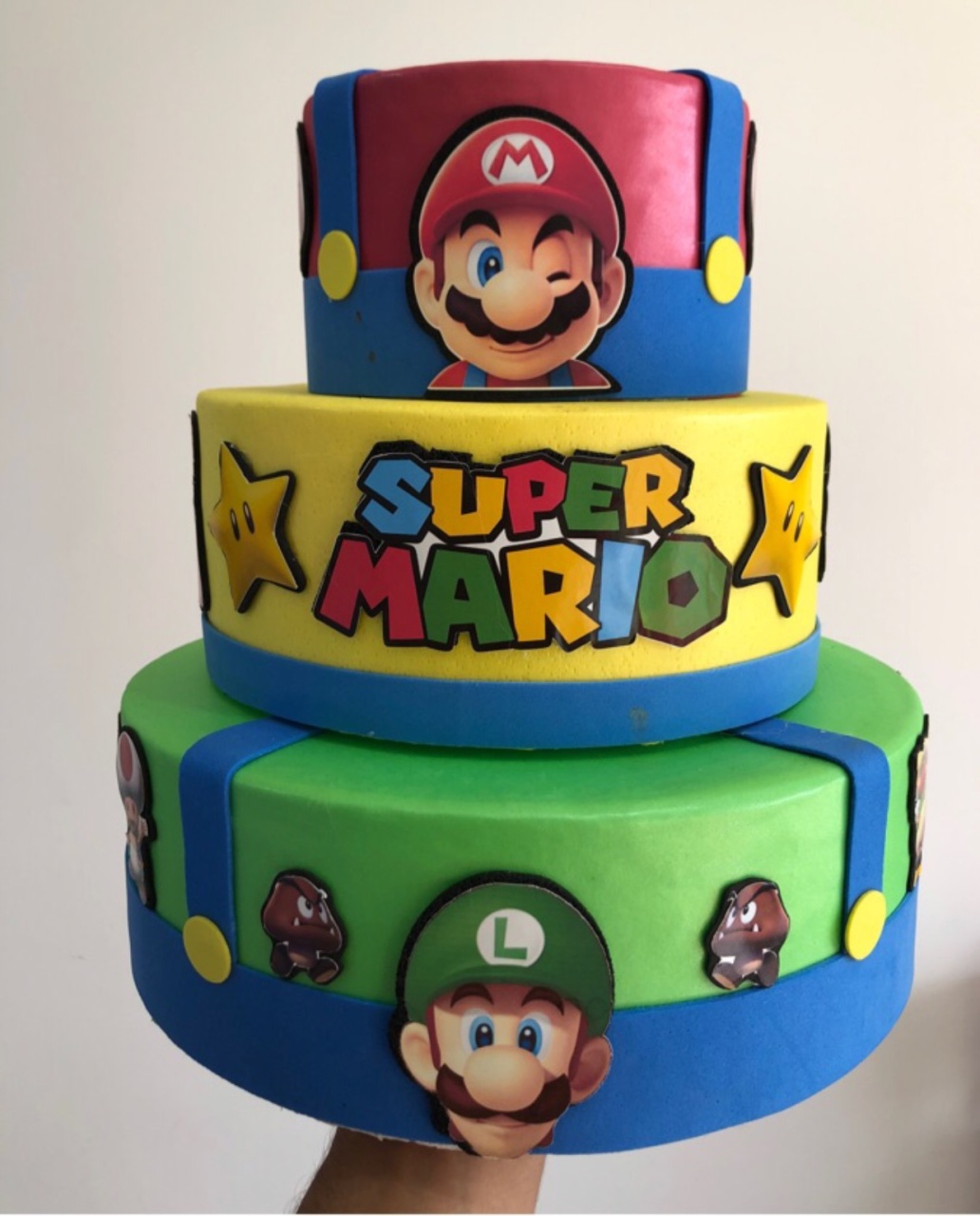 Bolo Fake Super Mário  - karoline pedroso festas