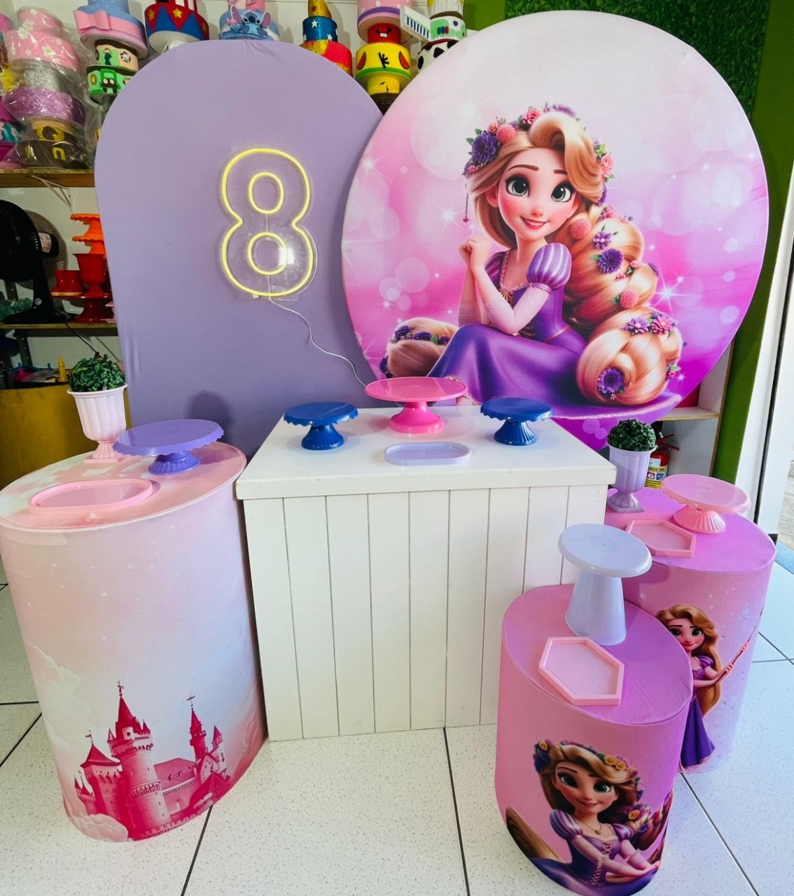 Kit Completo - Rapunzel  - karoline pedroso festas
