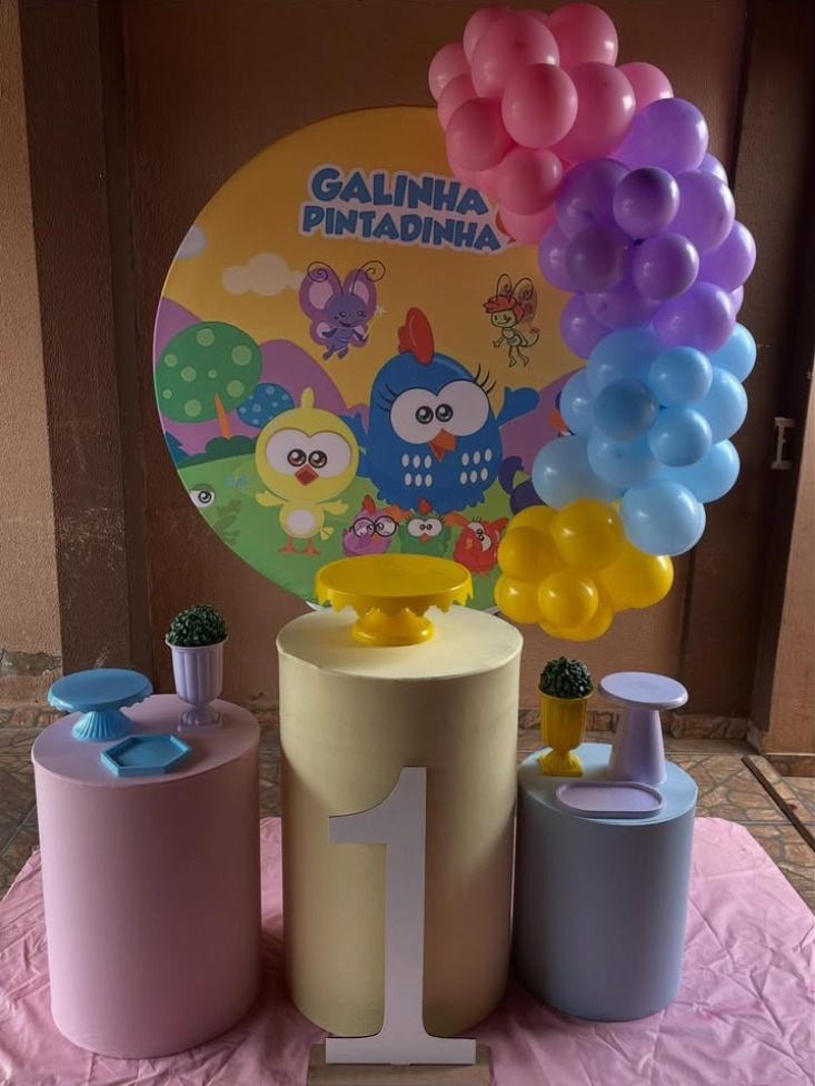 Decoração Galinha Pintadinha  - karoline pedroso festas