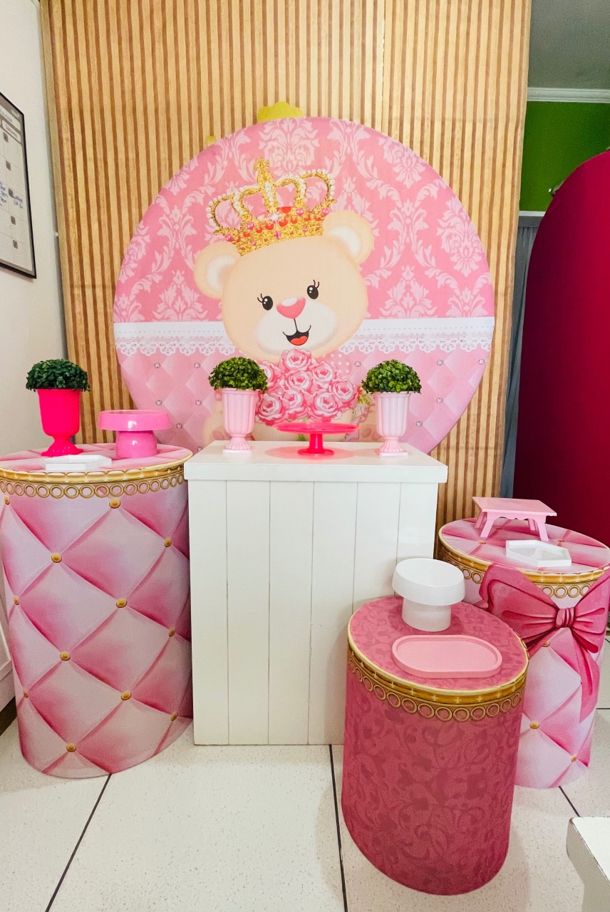 Kit Personalizado - Ursinha Realeza   - karoline pedroso festas