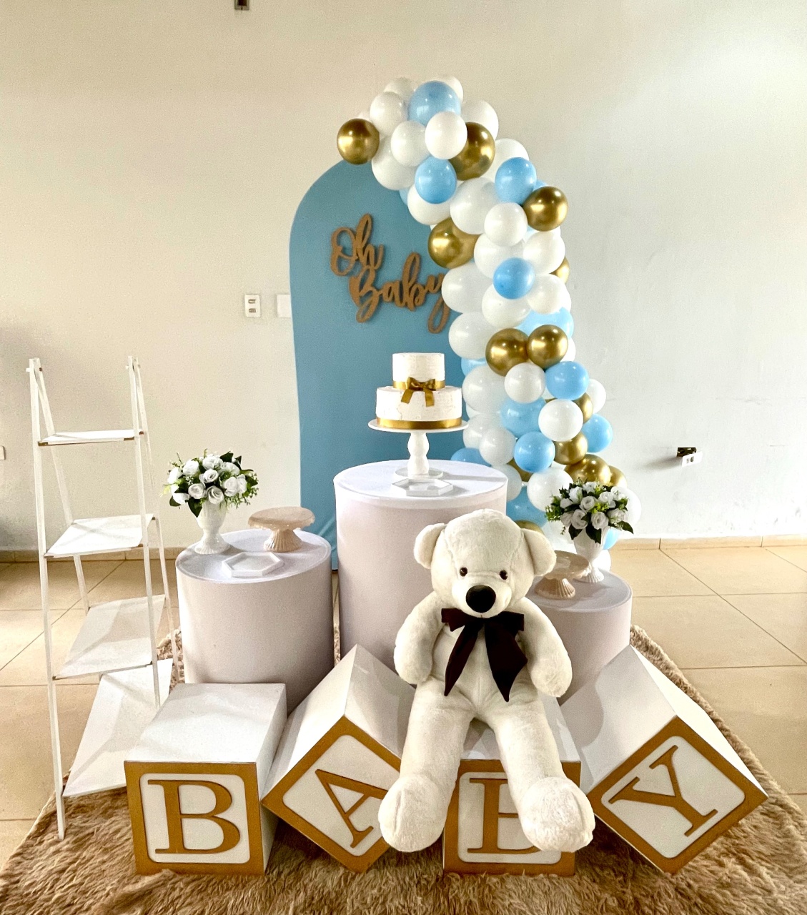 Decoração Chá de Bebê Azul 4 - karoline pedroso festas