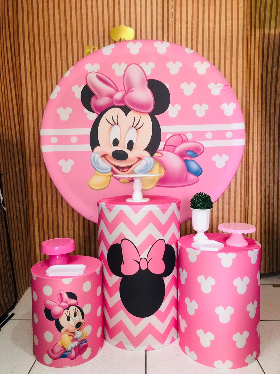 Kit Prata Minnie Baby  - karoline pedroso festas