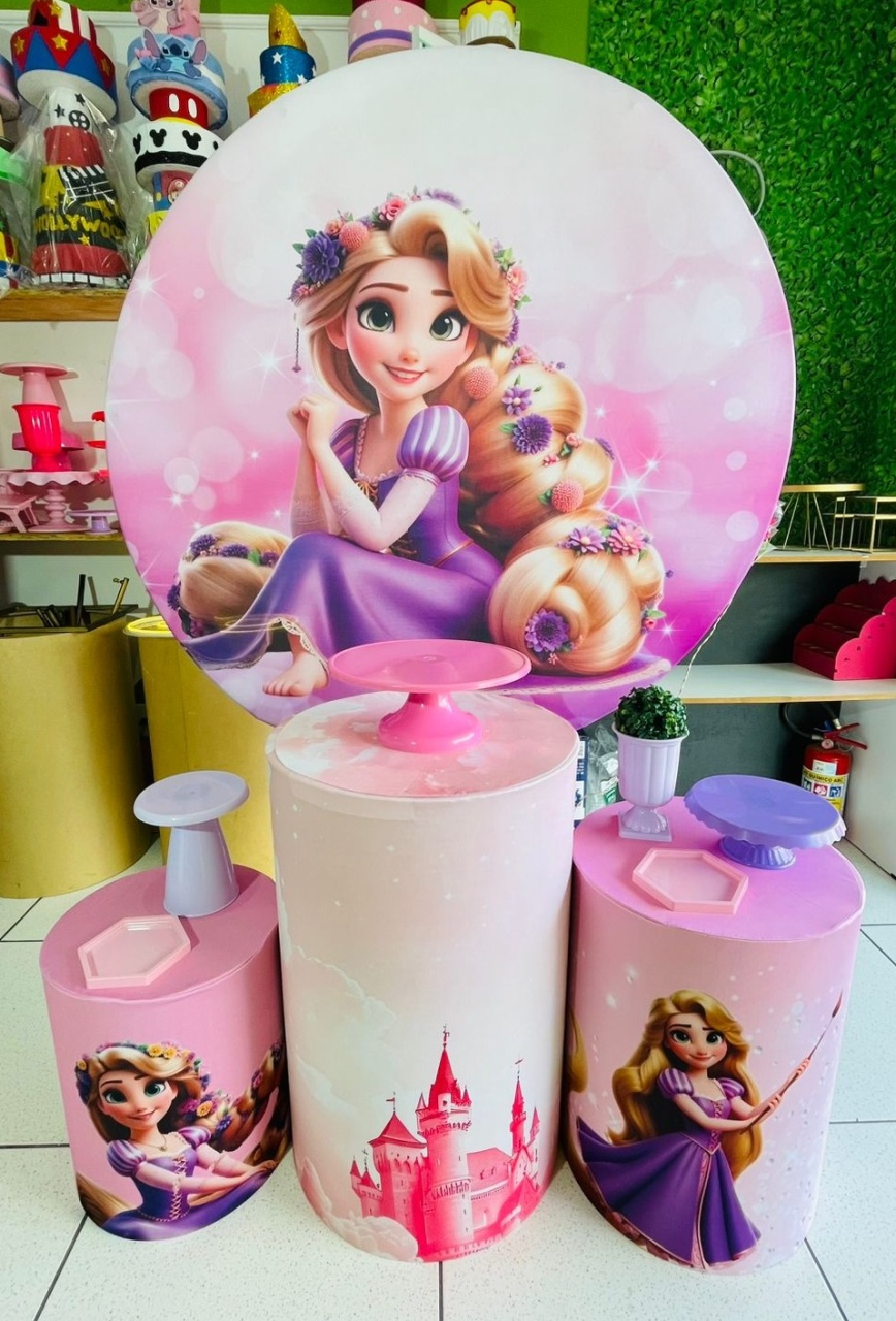 Kit Prata - Rapunzel  - karoline pedroso festas