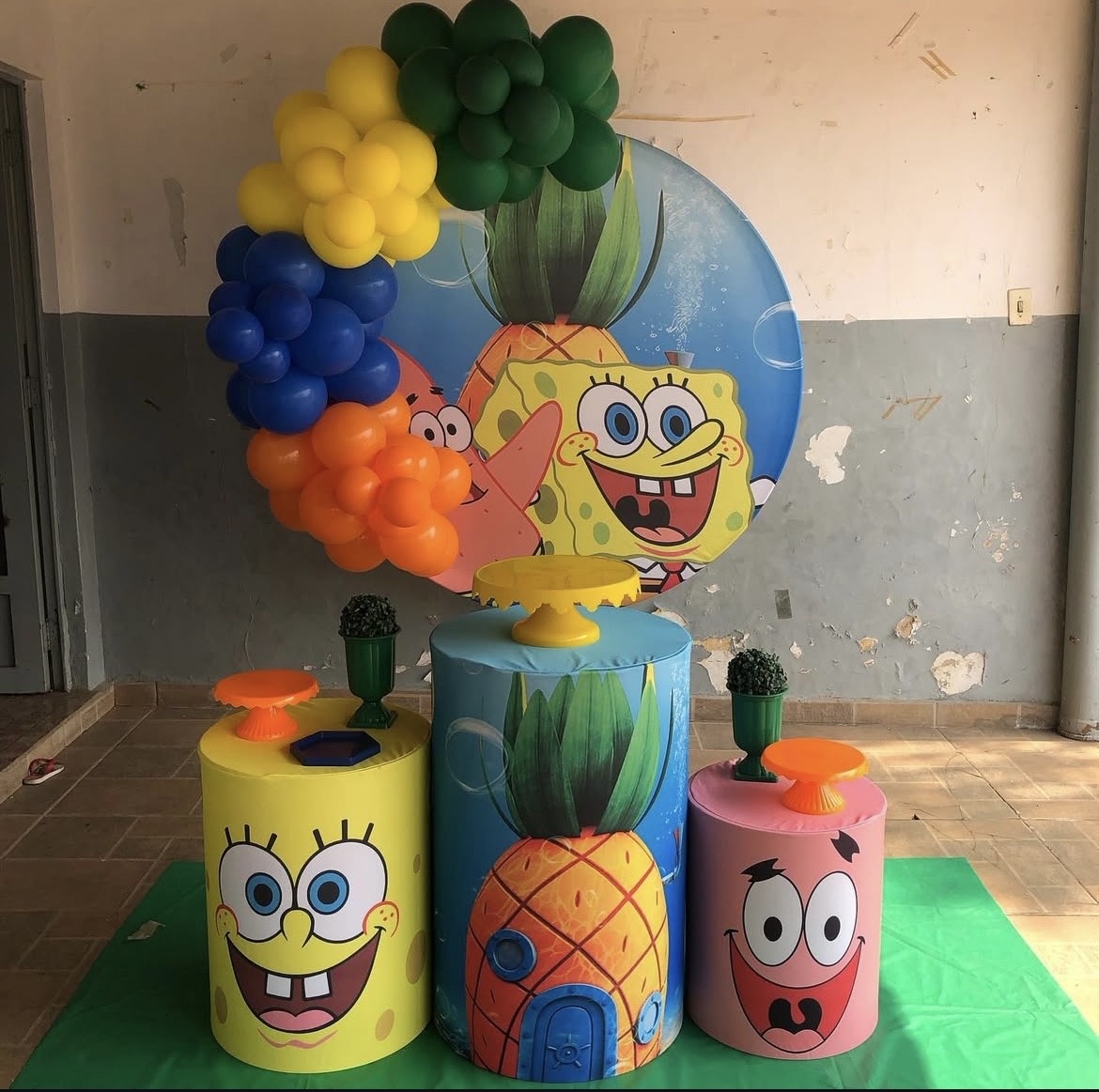 Decoração Bob Esponja - karoline pedroso festas