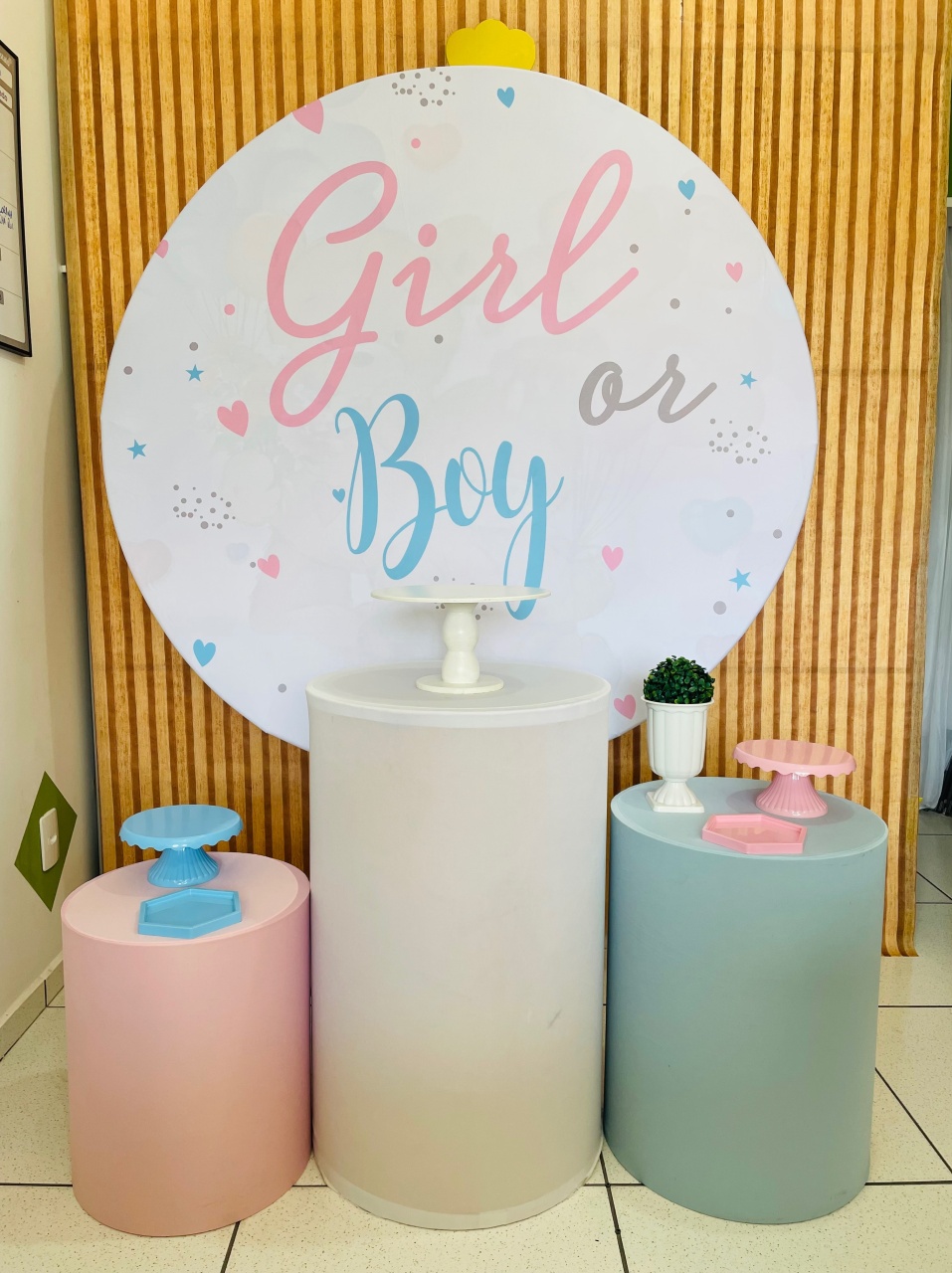 Kit Prata - Chá Revelação Boy Or Girl - karoline pedroso festas