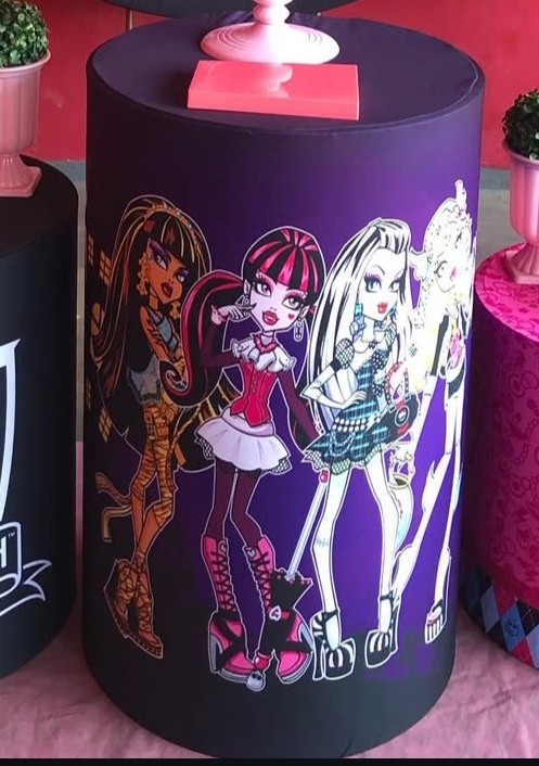 Capa Cilindro G - Monster High - karoline pedroso festas