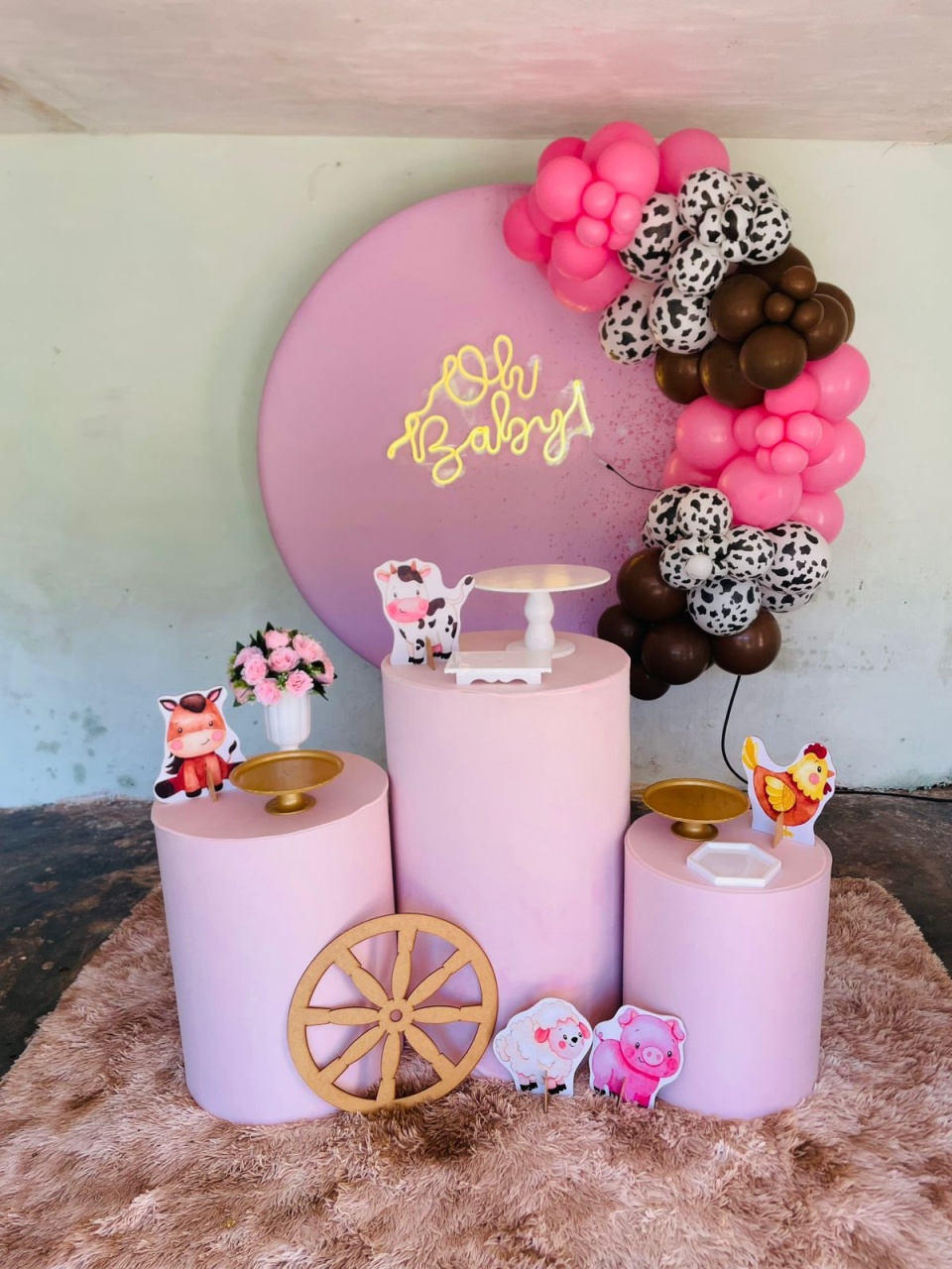 Decoração - Chá de Bebê Rustico - karoline pedroso festas