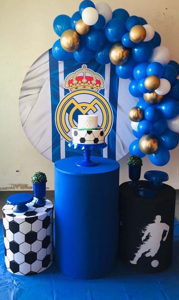 Decoração Real Madrid - karoline pedroso festas