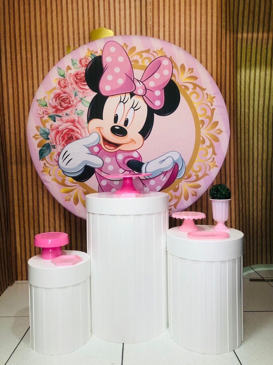 Kit Luxo Minnie Rosa  - karoline pedroso festas