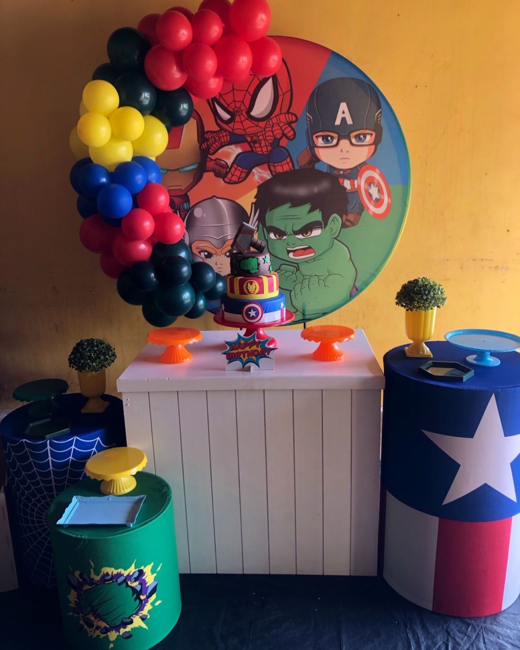 Decoração Heróis Baby 2 - karoline pedroso festas