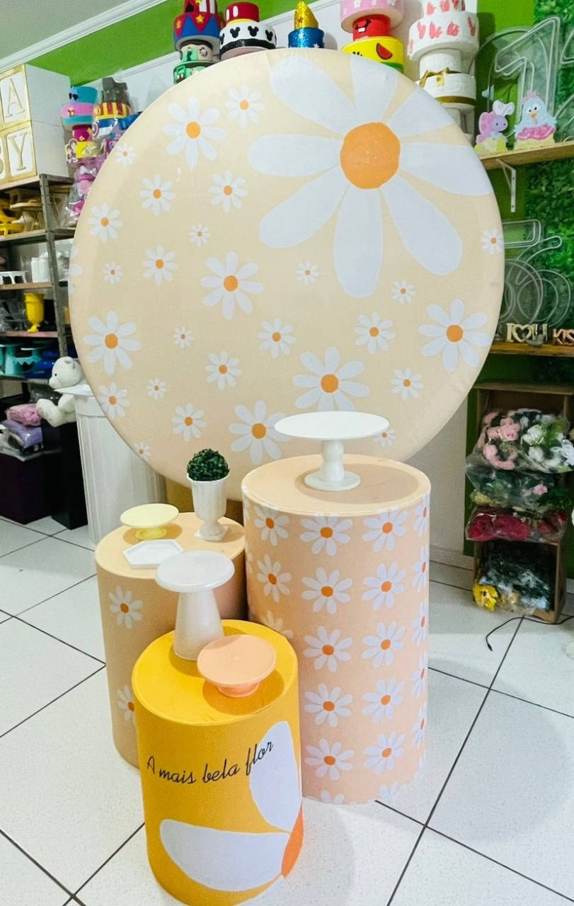 Kit Prata - Margarida   - karoline pedroso festas