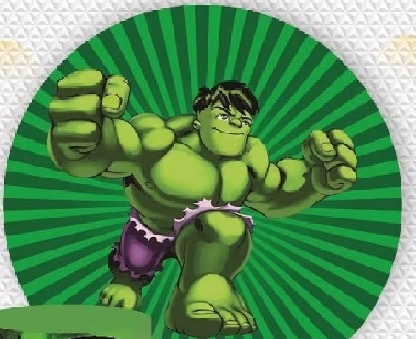 Capa Painel Redondo - Hulk - karoline pedroso festas