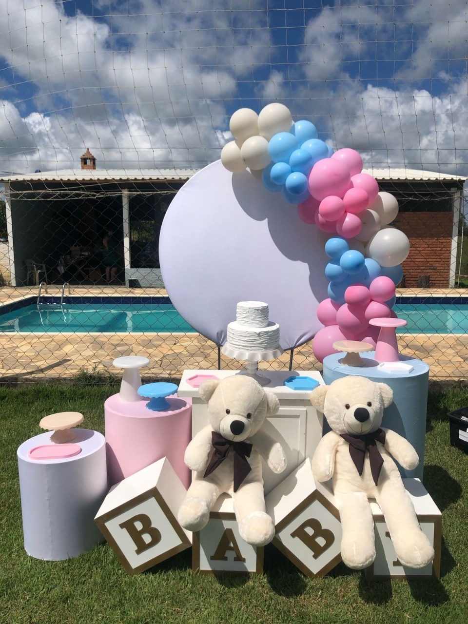 Decoração Chá Revelação 3 - karoline pedroso festas