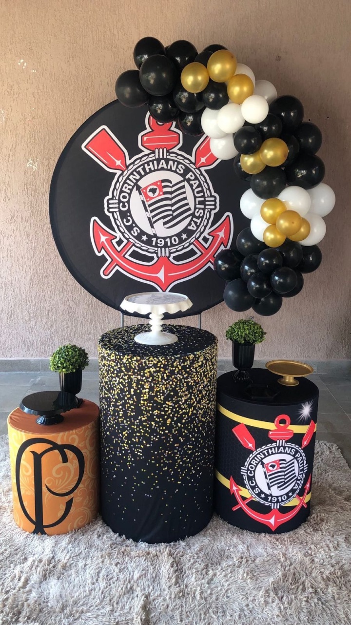 Decoração Corinthians - karoline pedroso festas