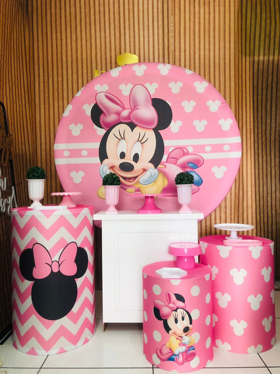 Kit Personalizado Minnie Baby  - karoline pedroso festas