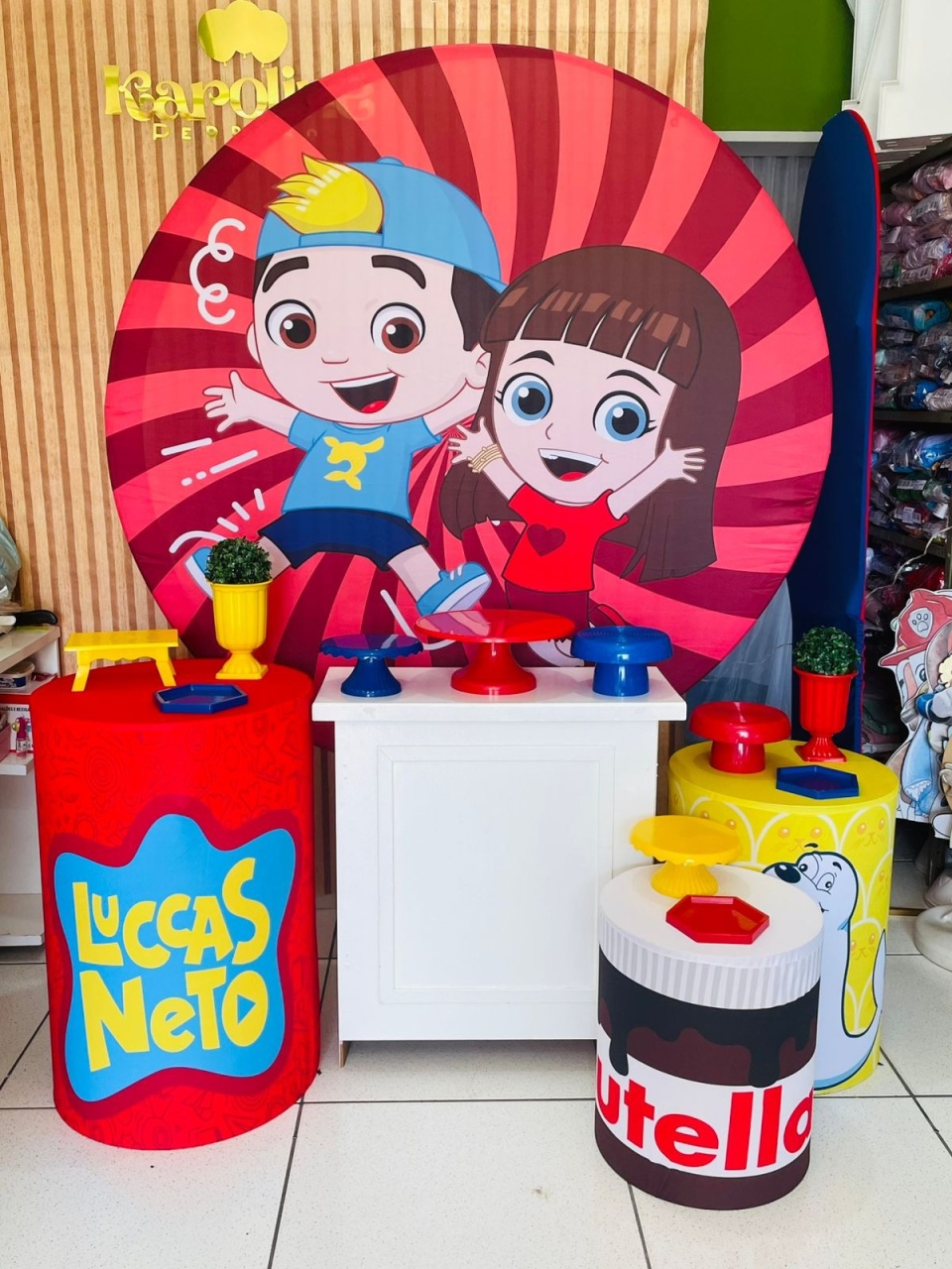 Kit Personalizado - Lucas Neto  - karoline pedroso festas