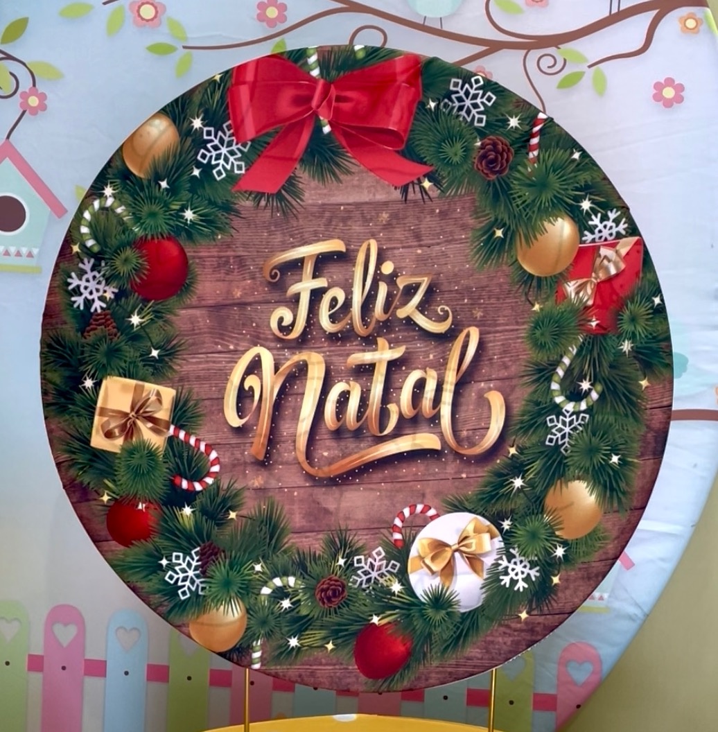 Mini Capa Painel 50Cm - Natal  - karoline pedroso festas