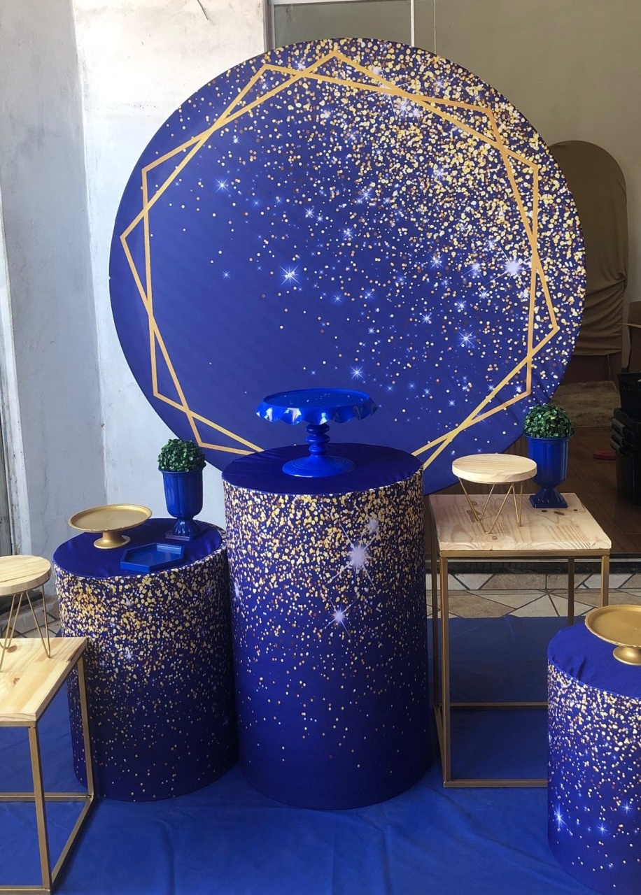Kit Personalizado - Azul Com Glitter - karoline pedroso festas