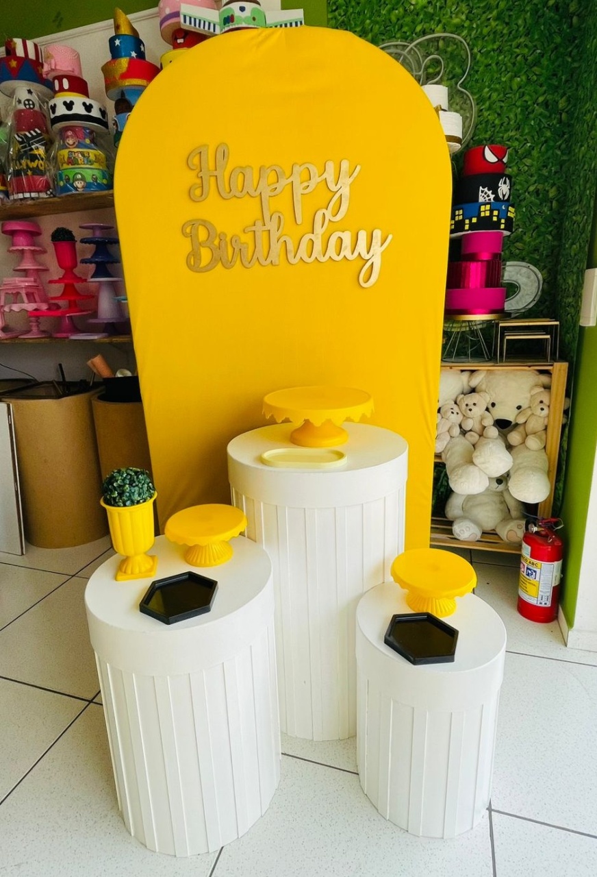 Kit Luxo -  Amarelo - karoline pedroso festas