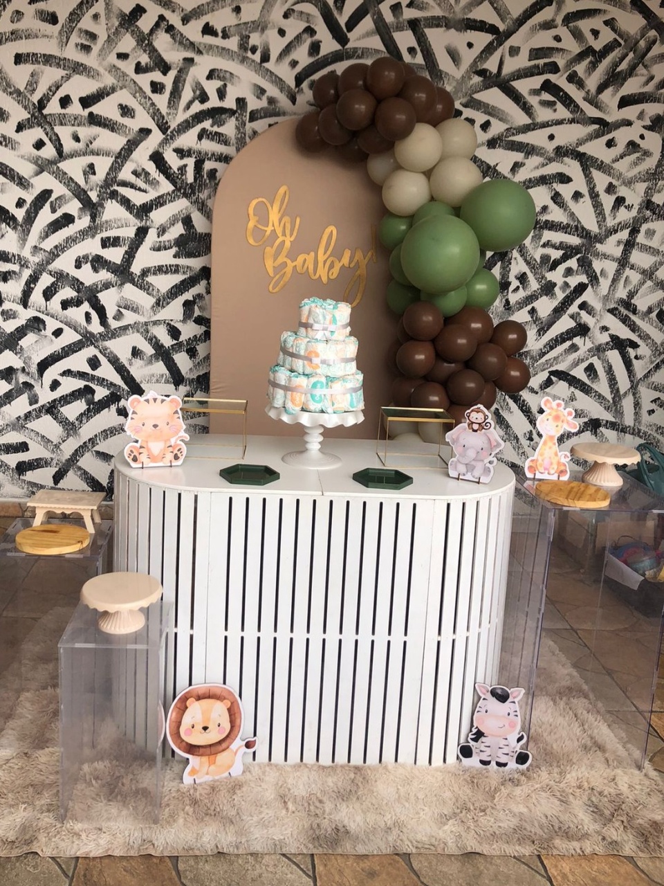 Decoração Chá de Bebê Safari - karoline pedroso festas