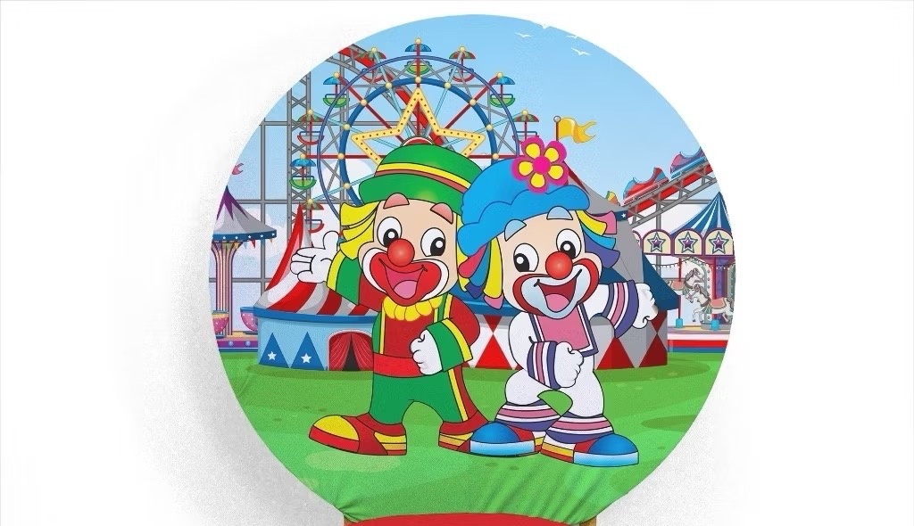 Capa Painel Redondo- Patati E Patatá  - karoline pedroso festas