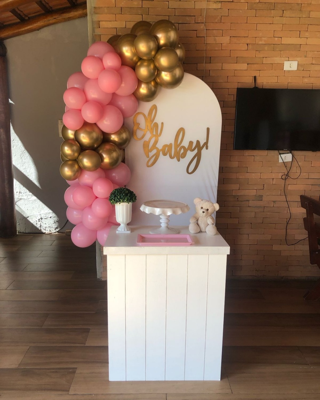 Decoração Chá de Bebê Minimalista - karoline pedroso festas