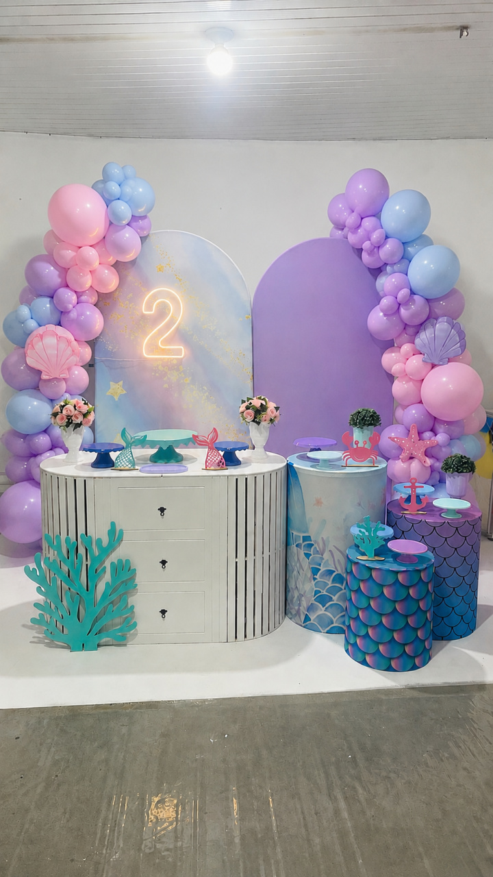 Decoração Sereia 2 - karoline pedroso festas