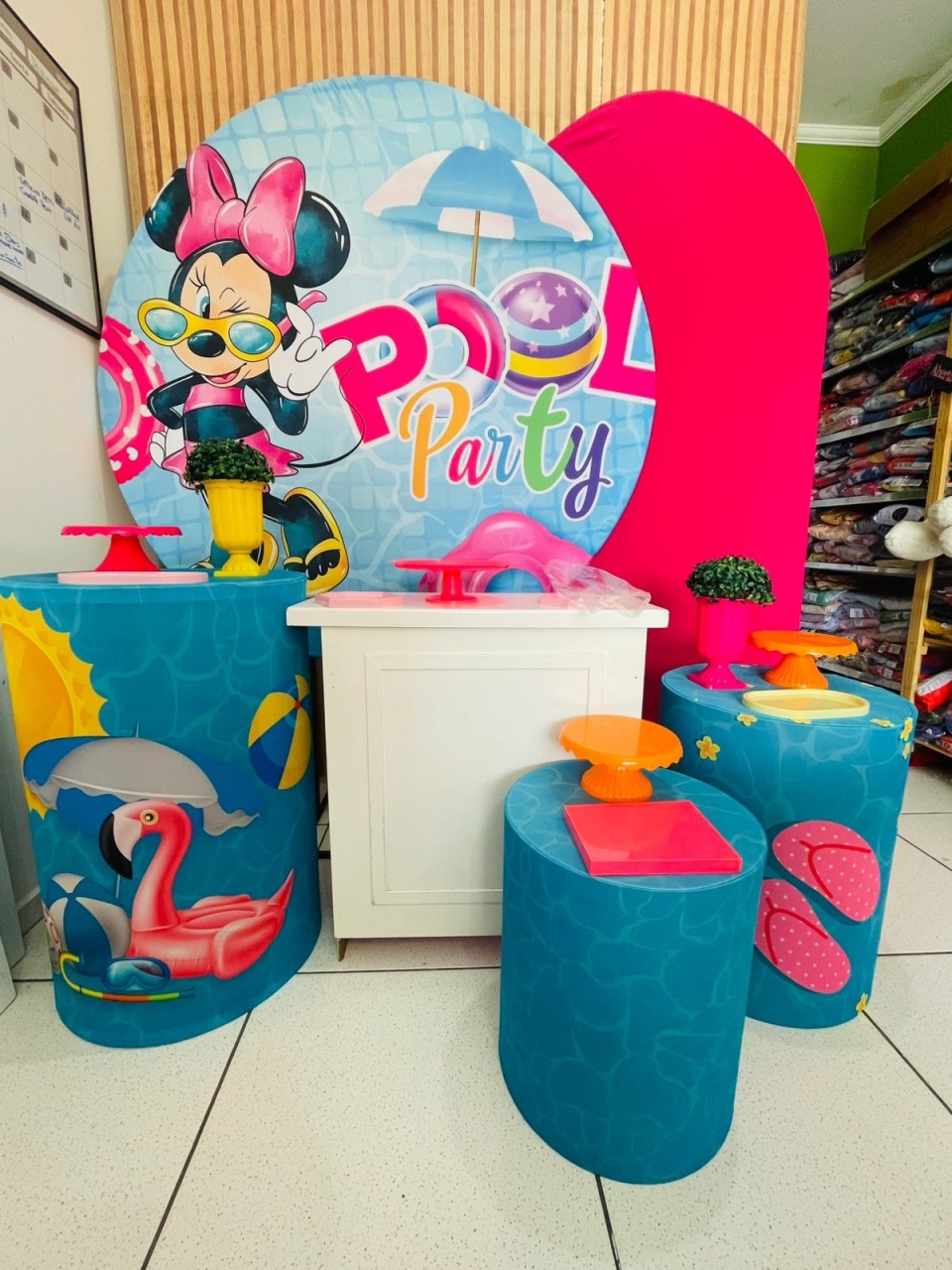 Kit Ouro - Minnie Pool Party  - karoline pedroso festas