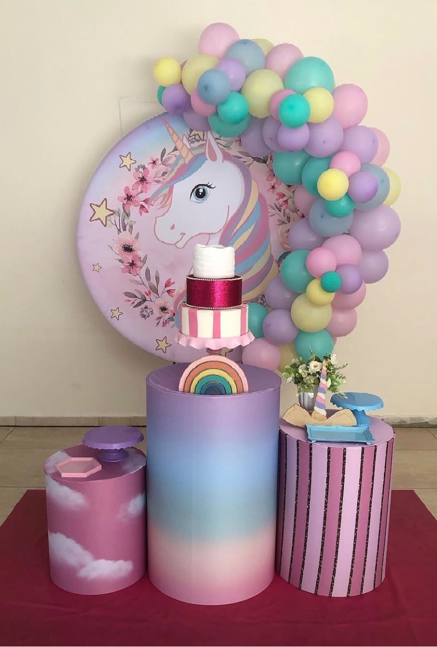 Decoração Unicórnio - karoline pedroso festas