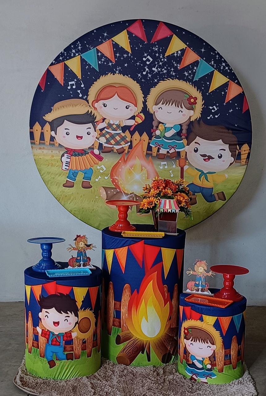Kit Prata Junino Crianças - MM Pegue e Monte e locação 