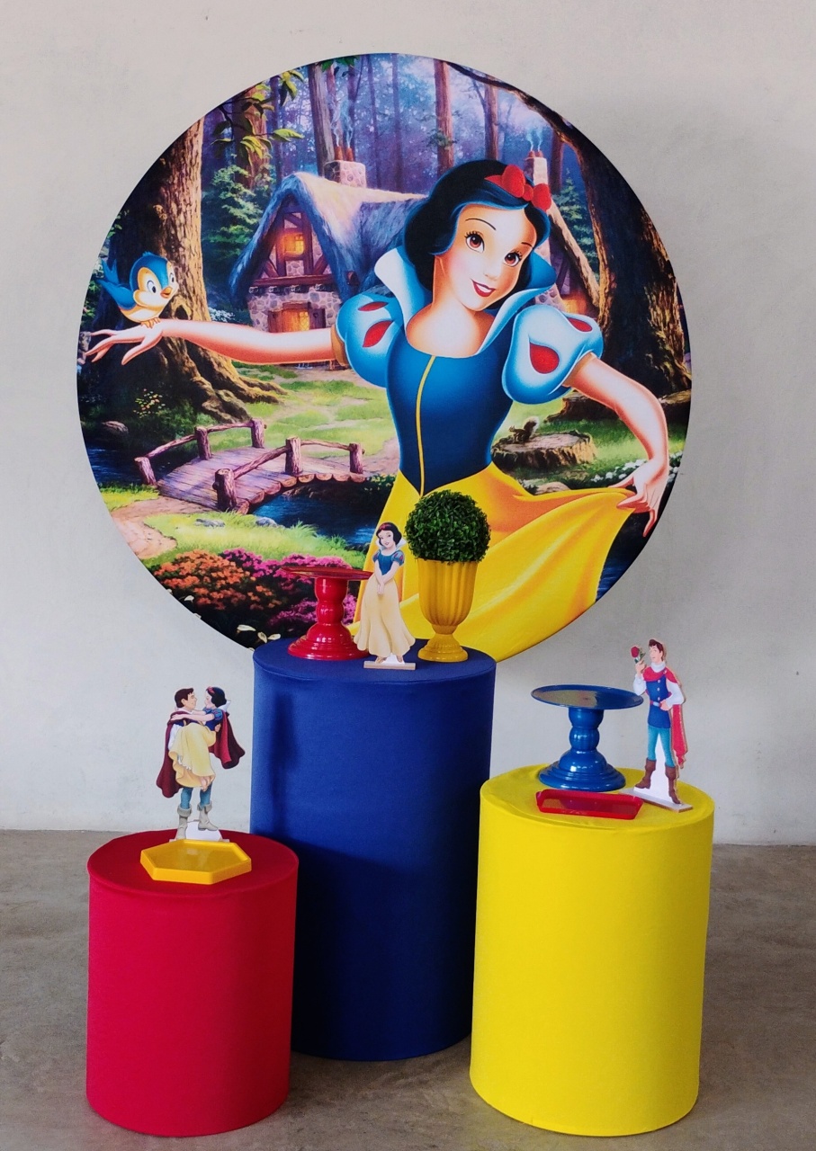 Kit Celebrar Branca de Neve - MM Pegue e Monte e locação 