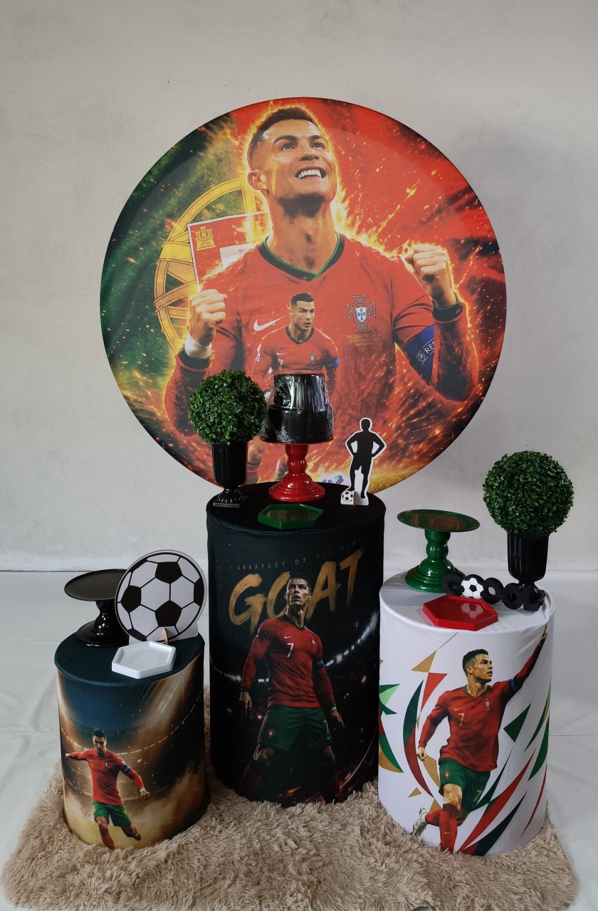 Kit Prata Cristiano Ronaldo - MM Pegue e Monte e locação 