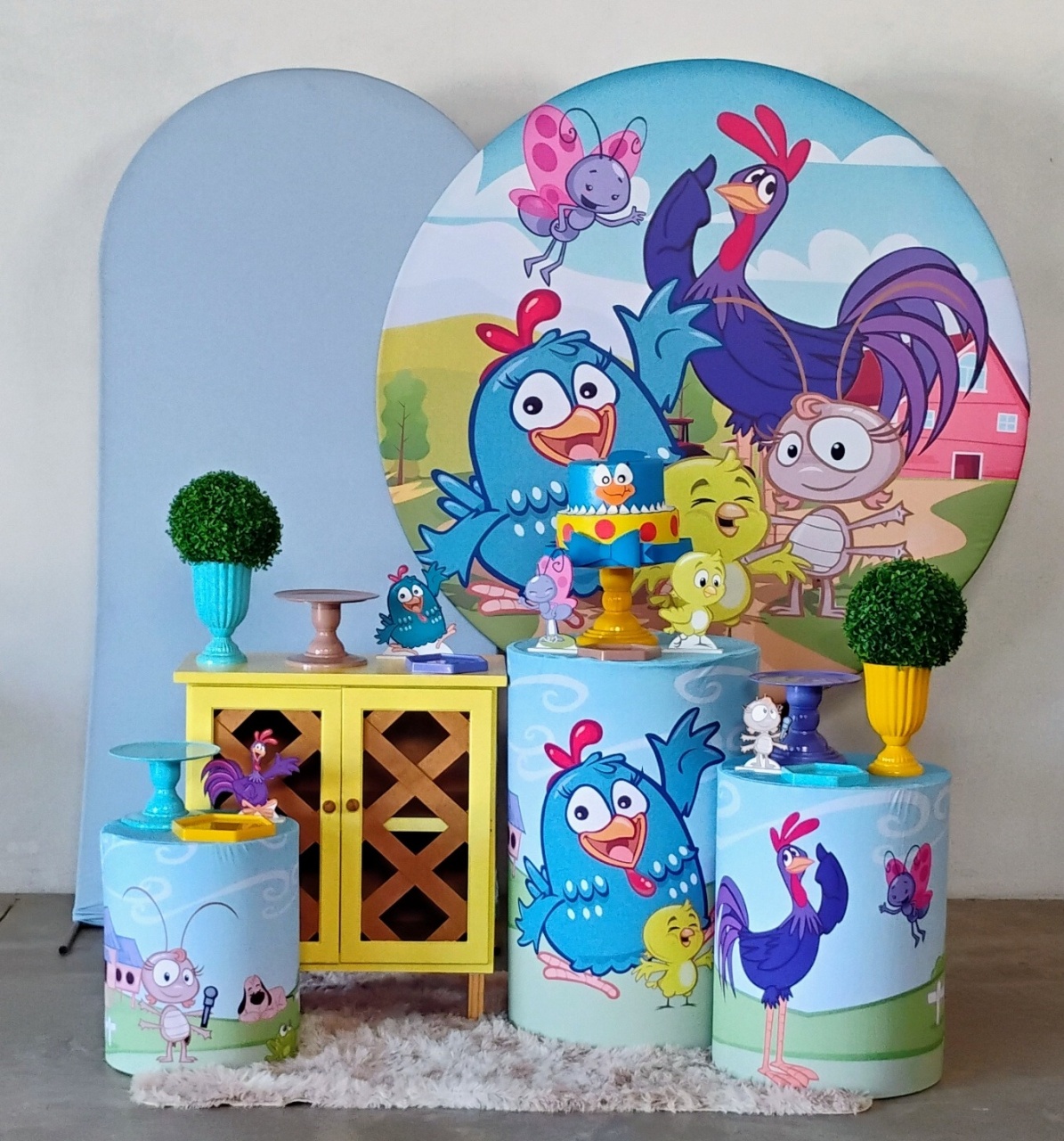 Kit Diamante Galinha Pintadinha - MM Pegue e Monte e locação 