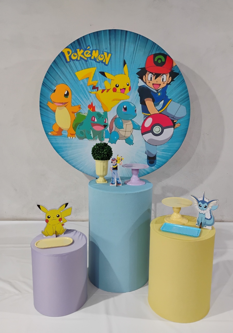 Kit Celebrar Pokemóm Menina - MM Pegue e Monte e locação 
