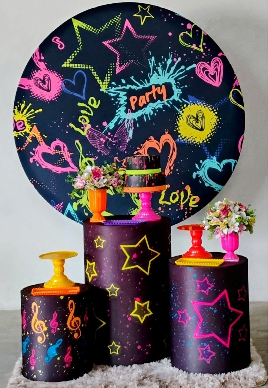 Kit Prata Neon - MM Pegue e Monte e locação 