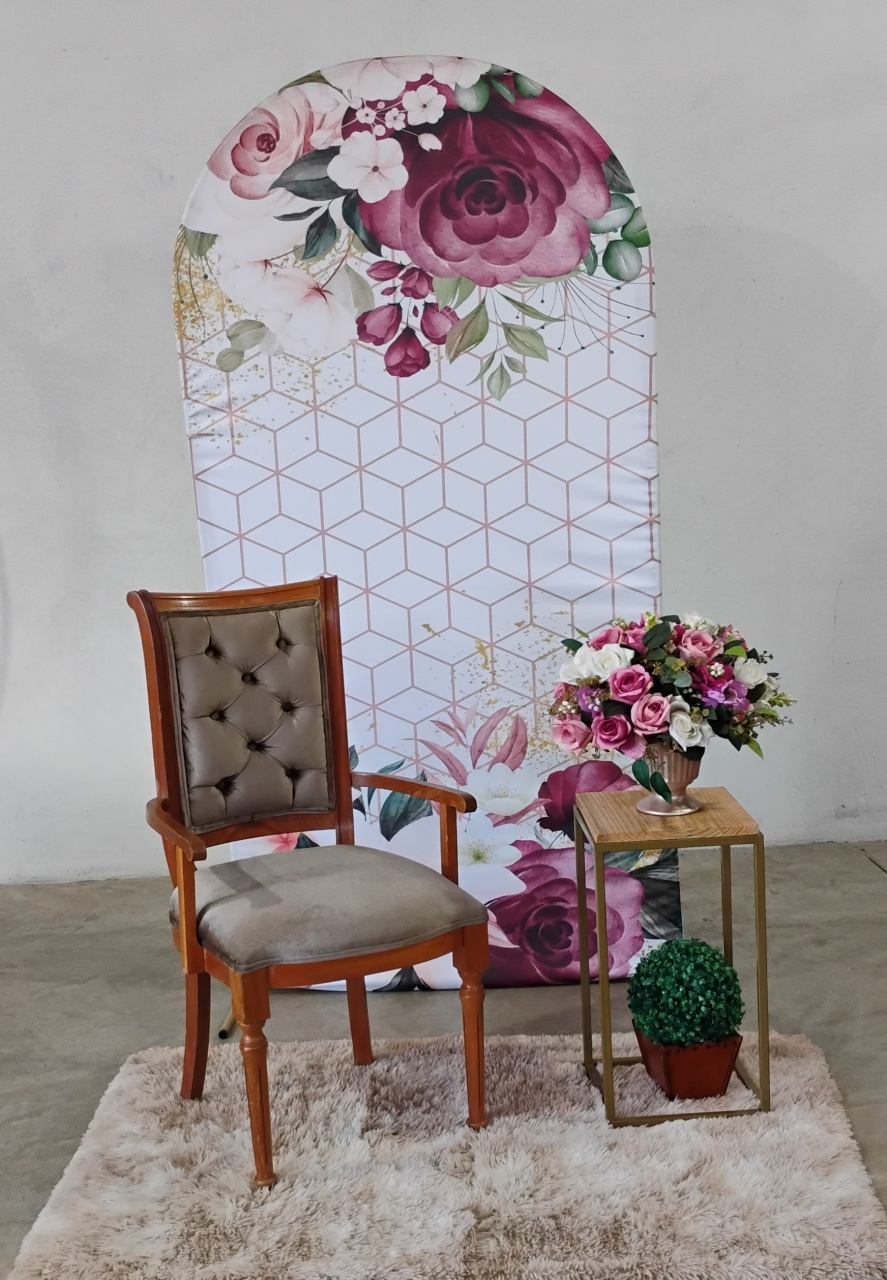 Kit Cenário Floral Marsala - MM Pegue e Monte e locação 