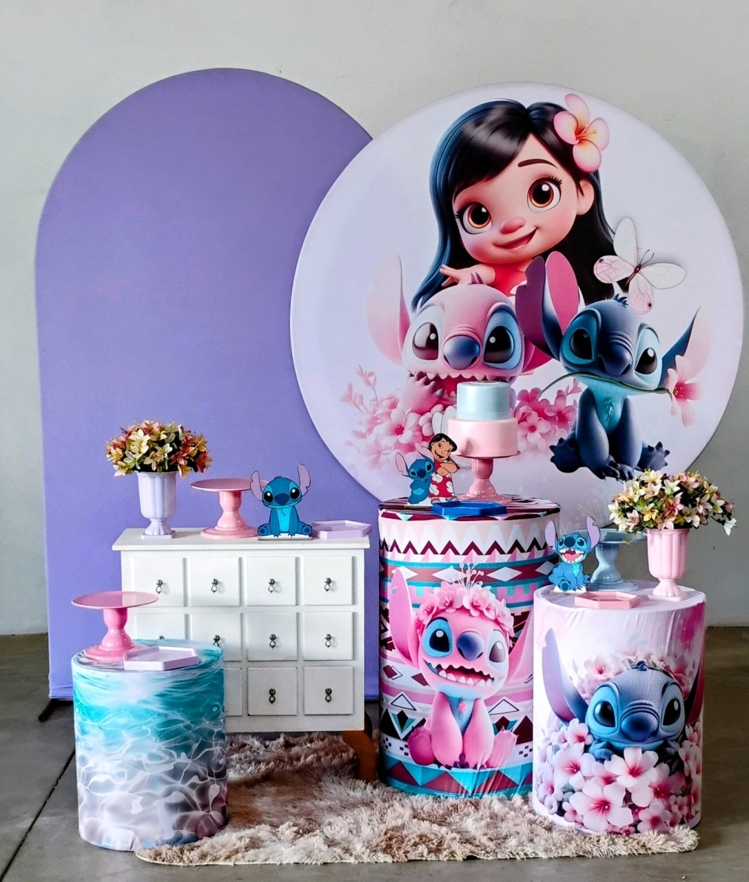 Kit Diamante Angel E Stitch - MM Pegue e Monte e locação 