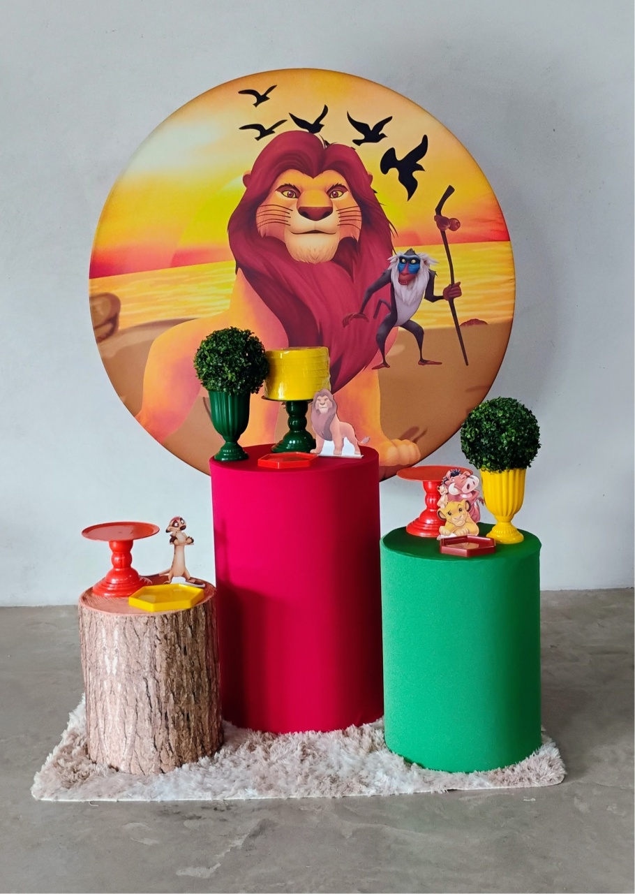 Kit Prata Rei Leão - MM Pegue e Monte e locação 