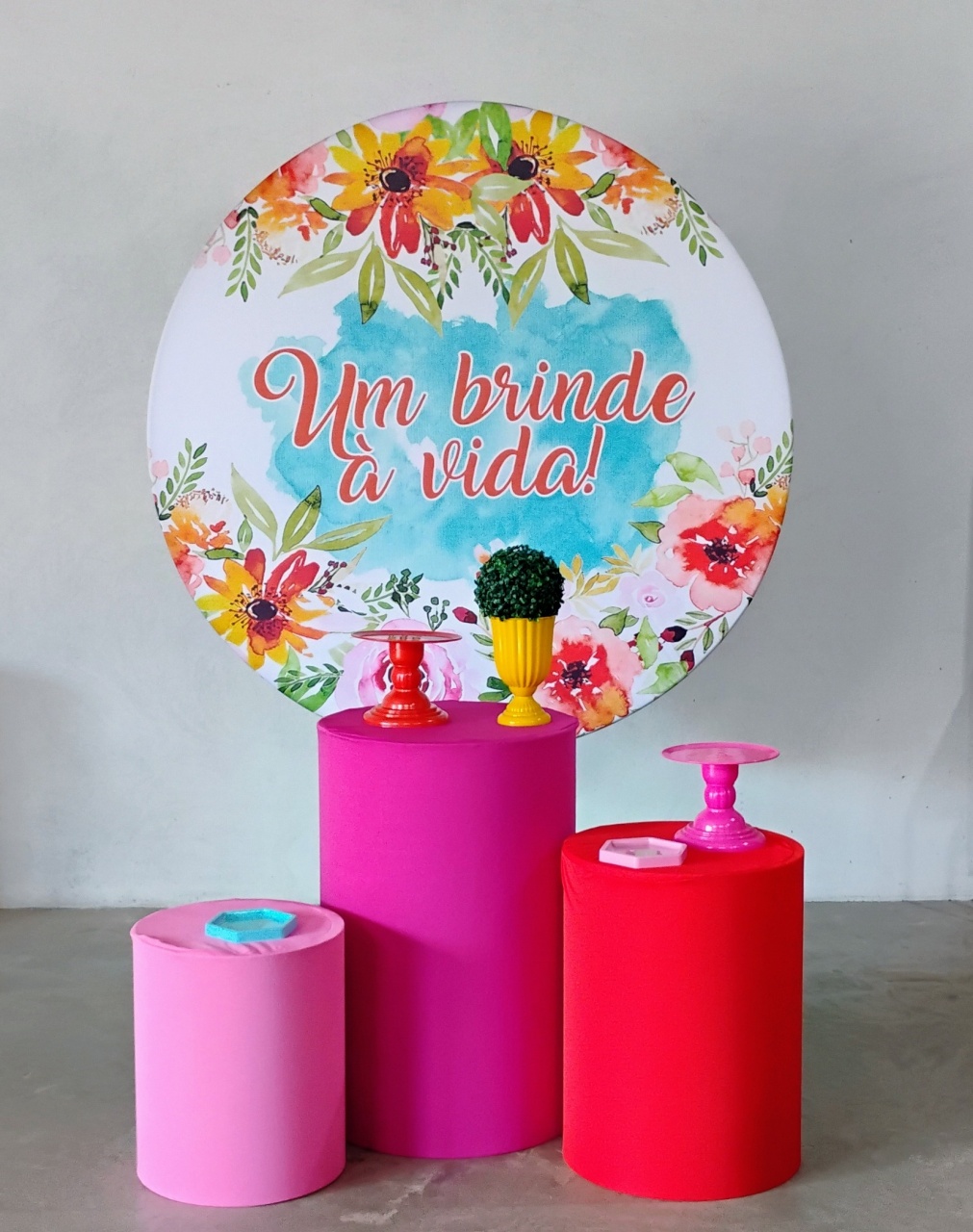 Kit Celebrar Um Brinde A Vida - MM Pegue e Monte e locação 