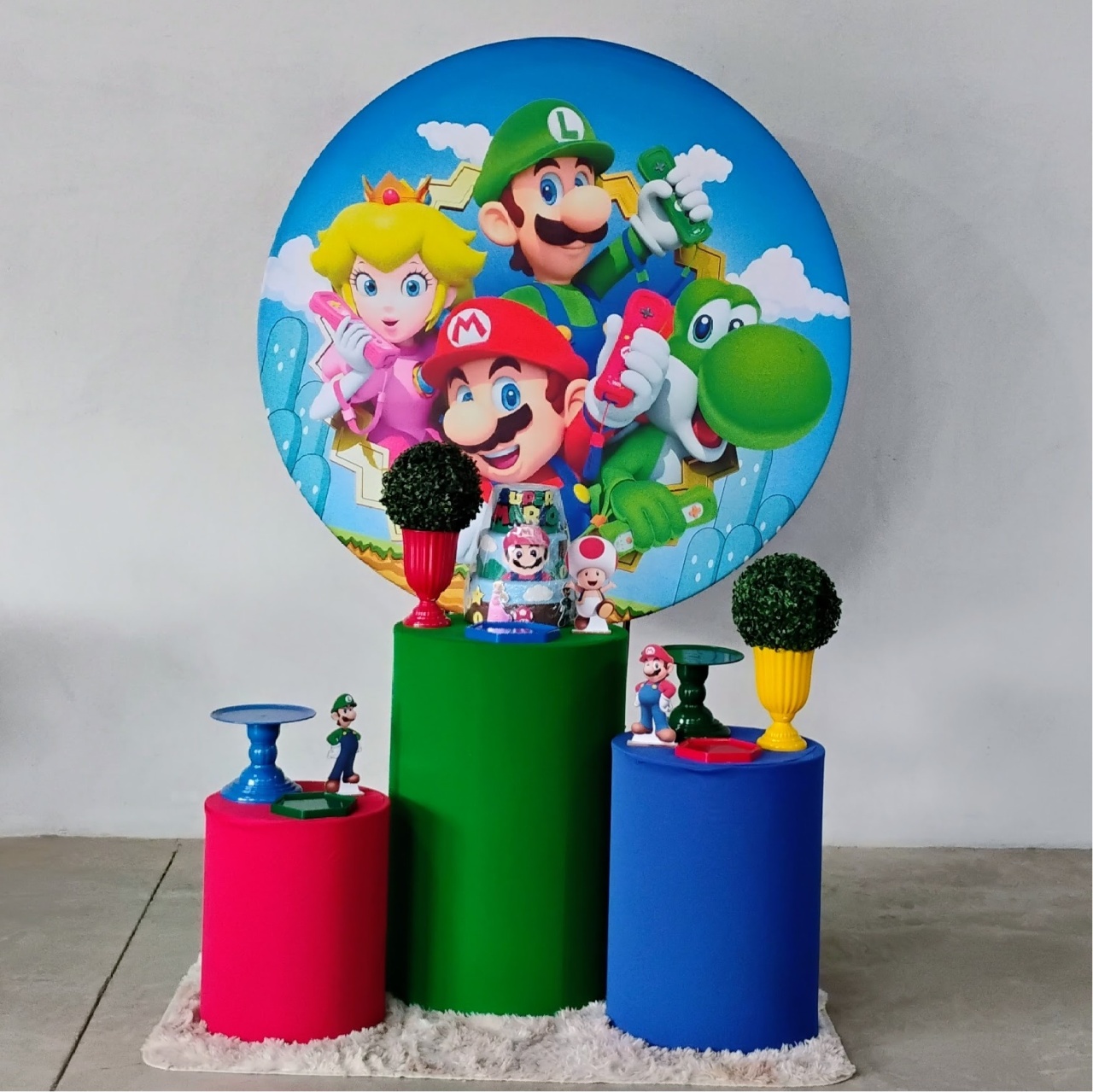 Kit Prata Super Mário Brós - MM Pegue e Monte e locação 