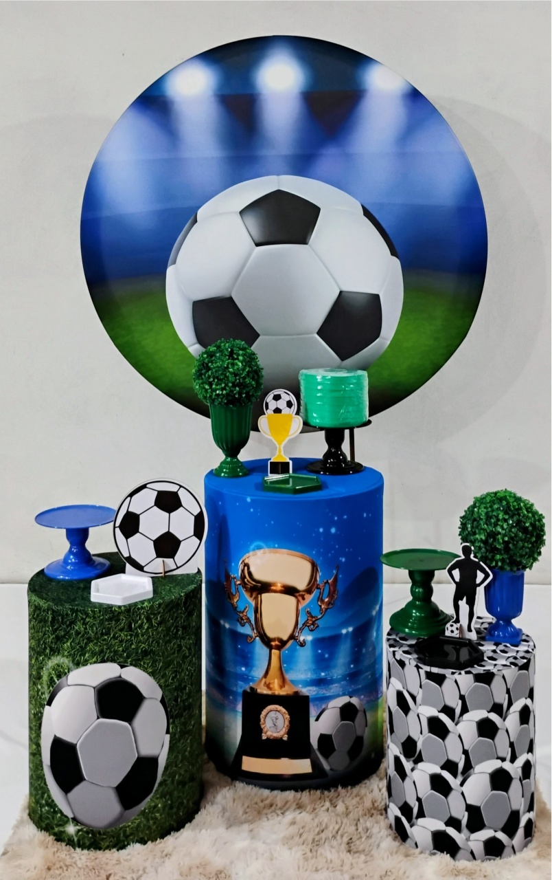 Kit Prata Futebol Bola - MM Pegue e Monte e locação 