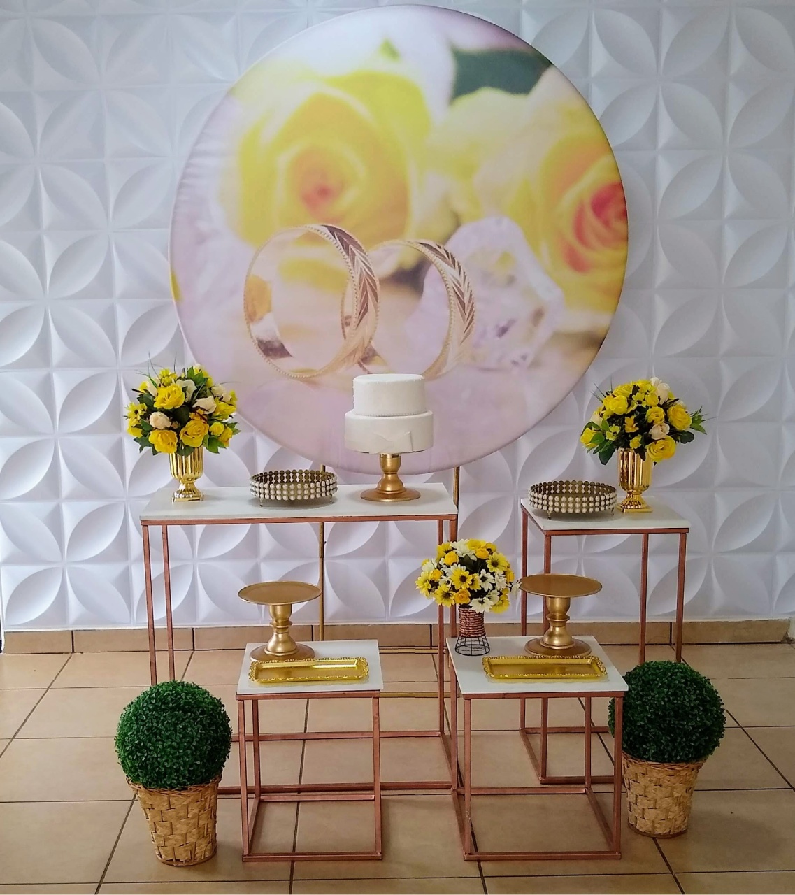 Kit Casamento Alianças Com Amarelo - MM Pegue e Monte e locação 