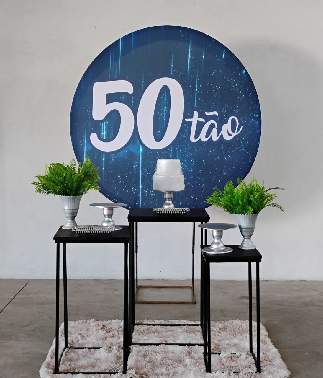 Kit 502Tão Mesa Ferro Preta - MM Pegue e Monte e locação 